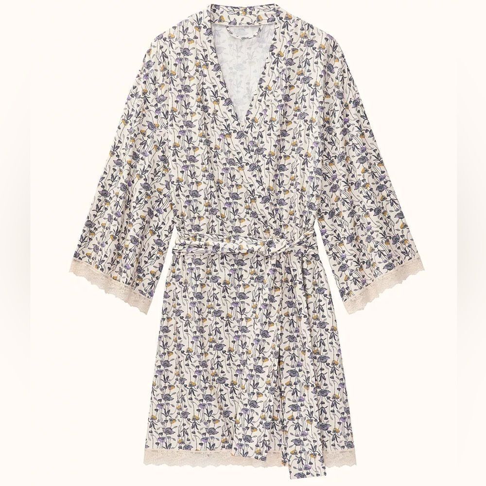 ThirdLove Robe Floral Stretch Soft Modal Women’s Medium